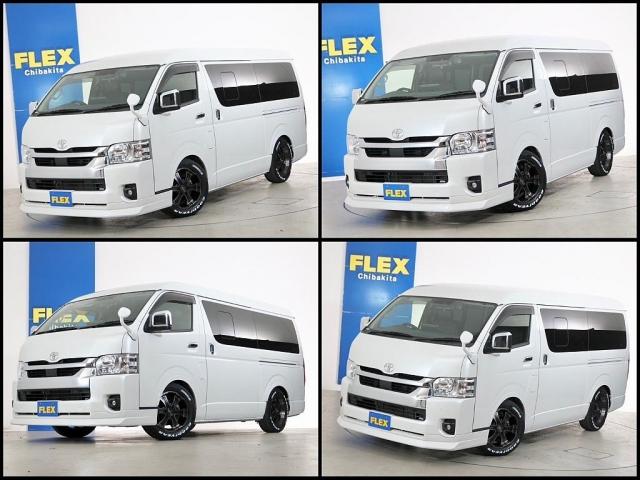 ハイエースワゴン GL ロング ファインテックツアラー 10人乗り3ナンバー登録 ガソリン2WD ファインテックツアラー ローダウン 17インチAW BIG-Xナビ 後席モニター 前後ドライブレコーダー キャプテンシート4脚(4枚目)