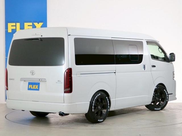 ハイエースワゴン GL ロング ファインテックツアラー 10人乗り3ナンバー登録 ガソリン2WD ファインテックツアラー ローダウン 17インチAW BIG-Xナビ 後席モニター 前後ドライブレコーダー キャプテンシート4脚(5枚目)
