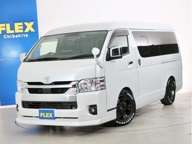 ハイエースワゴン GL ロング ファインテックツアラー 10人乗り3ナンバー登録 ガソリン2WD ファインテックツアラー ローダウン 17インチAW BIG-Xナビ 後席モニター 前後ドライブレコーダー キャプテンシート4脚(24枚目)