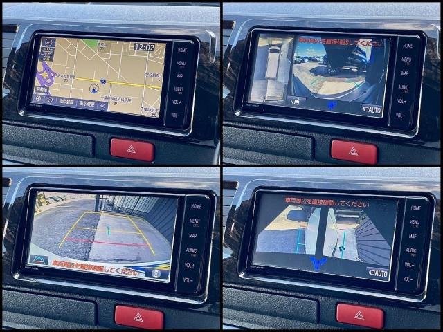 ハイエースバン スーパーGL ダークプライムII 5人乗り4ナンバー登録 ディーゼルターボ4WD 寒冷地仕様 16インチアルミホイール トヨタ純正メモリーナビ 前後ドライブレコーダー パノラミックビューモニター ETC2.0(16枚目)