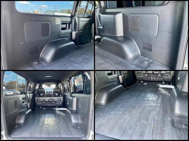 ハイエースバン スーパーGL ダークプライムII 5人乗り4ナンバー登録 ディーゼルターボ4WD 寒冷地仕様 16インチアルミホイール トヨタ純正メモリーナビ 前後ドライブレコーダー パノラミックビューモニター ETC2.0(18枚目)