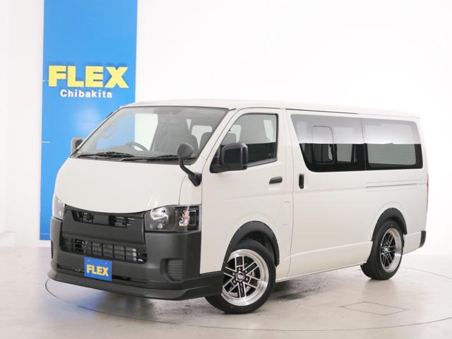 ロングDX 6人乗り ガソリン2WD 5速MT スポーツカスタムPKG ローダウン 18インチAW 社外ボンネット Fスポイラー オーバーフェンダー ナビ ETC シートカバー デジタルインナーミラー(5枚目)