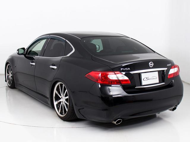 フーガ ２５０ＧＴ　（禁煙車）（ブラックフリート２０インチＡＷ）（イデアル製車高調）（純正エアロバンパー）（ブラックハーフレザー）（助手席オットマン）（ＨＤＤマルチナビ）（バックカメラ）（サイドカメラ）（オートクルーズ）（14枚目）