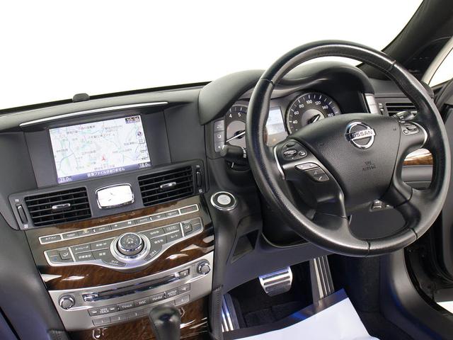 フーガ ２５０ＧＴ　（禁煙車）（ブラックフリート２０インチＡＷ）（イデアル製車高調）（純正エアロバンパー）（ブラックハーフレザー）（助手席オットマン）（ＨＤＤマルチナビ）（バックカメラ）（サイドカメラ）（オートクルーズ）（29枚目）