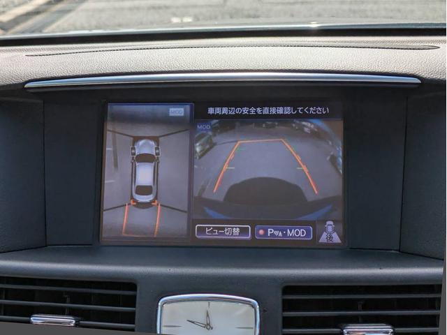 フーガハイブリッド ベースグレード　（禁煙車）（後期型）（記録簿１０枚）（アラウンドビュー）（インテリジェントクルーズ）（エマージェンシーブレーキ）（クリソナ）（ブラックハーフレザー）（助手席オットマン）（ＬＥＤライト）（ＨＤＤナビ）（6枚目）