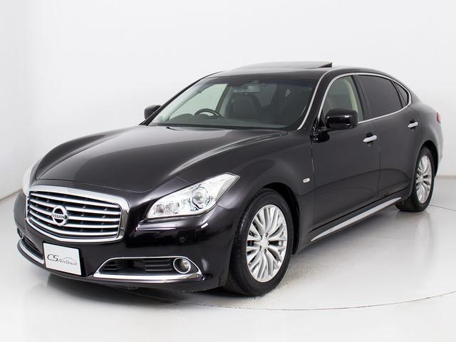 シーマ ハイブリッド VIP (禁煙車)(新品タイヤ)(サンルーフ)(インテリジェントクルーズ)(エマージェンシーブレーキ)(クリアランスソナー)(黒本革)(シートヒーター)(エアシート)(後席コントロールパネル)(HDDナビ)(15枚目)