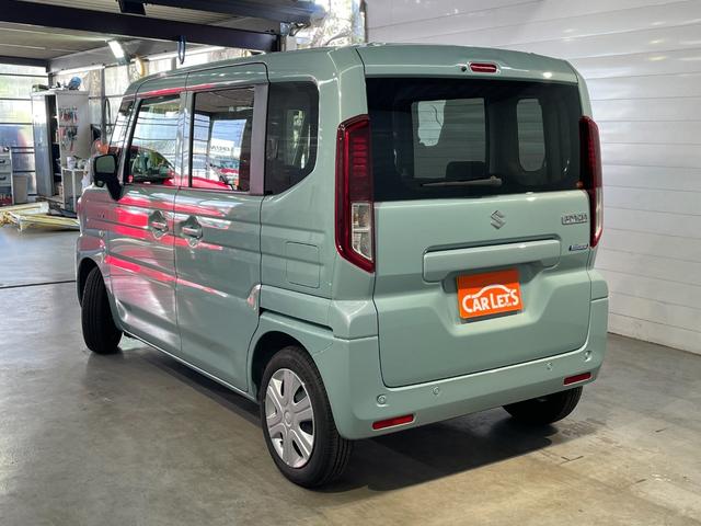 スペーシア ハイブリッドＧ　スズキセーフティー　プッシュスタート　キーフリー　オートエアコン　ステアリングリモコン　スライドドア　オートライト　レベライザー　禁煙車　高年式　試乗車（2枚目）