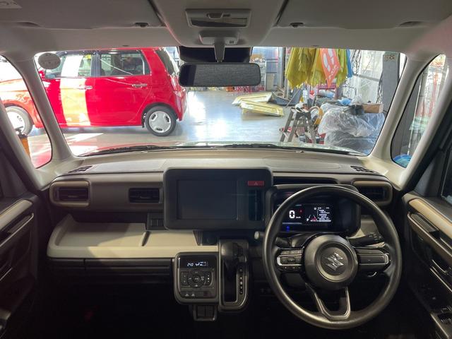 スペーシア ハイブリッドＧ　スズキセーフティー　プッシュスタート　キーフリー　オートエアコン　ステアリングリモコン　スライドドア　オートライト　レベライザー　禁煙車　高年式　試乗車（6枚目）