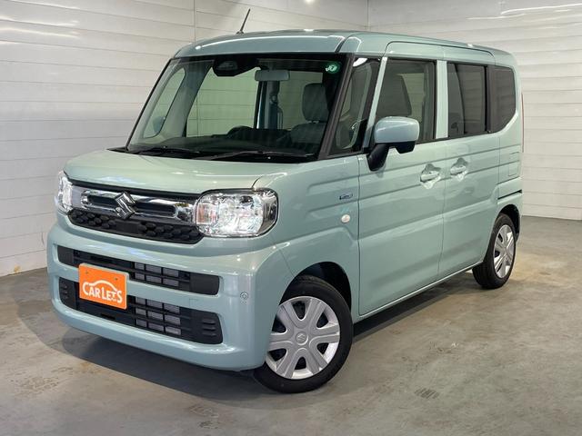 スペーシア ハイブリッドＧ　スズキセーフティー　プッシュスタート　キーフリー　オートエアコン　ステアリングリモコン　スライドドア　オートライト　レベライザー　禁煙車　高年式　試乗車（8枚目）