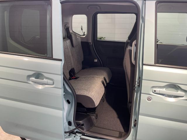 スペーシア ハイブリッドＧ　スズキセーフティー　プッシュスタート　キーフリー　オートエアコン　ステアリングリモコン　スライドドア　オートライト　レベライザー　禁煙車　高年式　試乗車（19枚目）