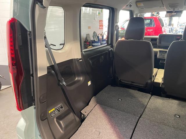 スペーシア ハイブリッドＧ　スズキセーフティー　プッシュスタート　キーフリー　オートエアコン　ステアリングリモコン　スライドドア　オートライト　レベライザー　禁煙車　高年式　試乗車（25枚目）