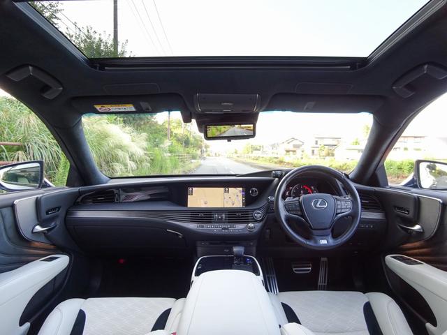 LS500 Fスポーツ サンルーフ・本革・モデリスタフルエアロ・LED3眼ヘッド・シーケンシャルウィンカー・安全装備・ナビTV・BT音楽・Bカメラ/アラビュー・マークレビンソン・2.0ETC・USB・ヘッドアップディスプレイ(3枚目)