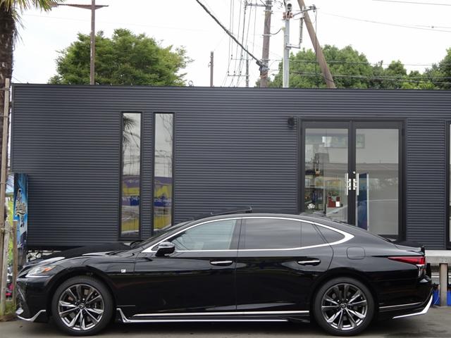 LS500 Fスポーツ サンルーフ・本革・モデリスタフルエアロ・LED3眼ヘッド・シーケンシャルウィンカー・安全装備・ナビTV・BT音楽・Bカメラ/アラビュー・マークレビンソン・2.0ETC・USB・ヘッドアップディスプレイ(4枚目)