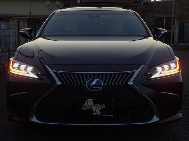 ES300h バージョンL サンルーフ・本革・3眼LEDヘッド・流れるウィンカー・パワートランク・プリクラッシュ・レーダークルーズ・レーンアシスト・先行車お知らせ・ブラインドスポット・オートHビーム・ナビTV・全周カメラ・HUD(19枚目)