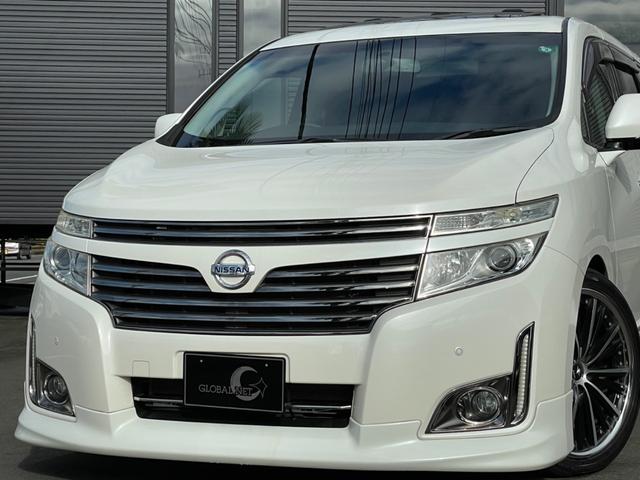 エルグランド 日産 ３５０ハイウェイスターアーバンクロム 切替４ｗｄ 特別仕様車 サンルーフ ｂｏｓｅサウンド 黒ハーフレザー ｐバックドア フルエアロ クレンツェ２０ａｗ ｒｓ ｒローサス ヒッチメンバー 純正ナビ ｔｖ アラビューカメラ フリップダウンモニター