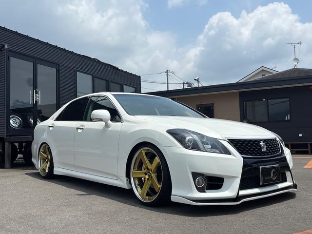 クラウン ２．５アスリート　アニバーサリーエディション■後期型　■サンルーフ■本革シート■メーカー純正ナビ■バックカメラ■ＷＯＲＫ２０インチＡＷ■ＴＥＩＮ車高調■シルクブレイズエアロ■フィルムガラス■全席イージークローザー■シートヒーター／クーラー■クルコン（24枚目）