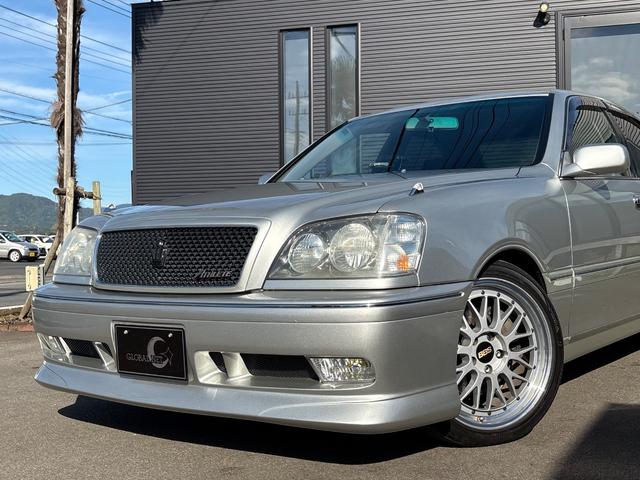 クラウン アスリートVX■300台限定モデル■1JZ-GTE■後期型 ■ターボ■特別仕様車■BBS18インチアルミホイール■専用マフラー/フロントバンパー/スプリング/リアアンダースポイラー/エンブレム■メーカー純正ナビ■HIDヘッドライト■フィルムガラス■ETC■CD(2枚目)