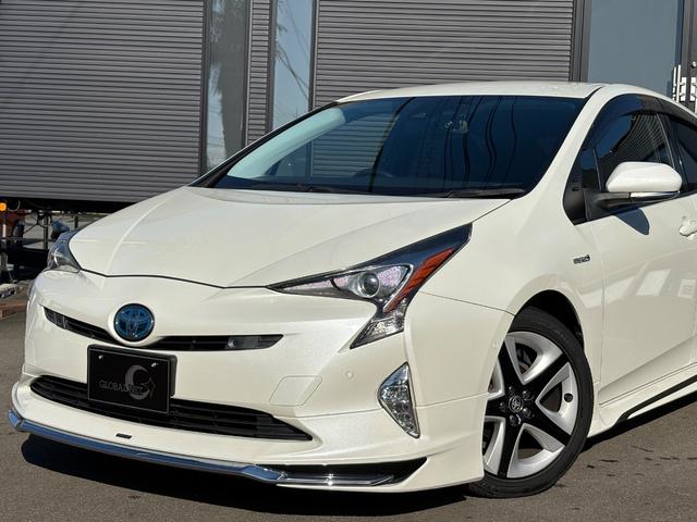 プリウス Aプレミアム ツーリングセレクション■本革シート■モデリスタ フルエアロ■純正17インチアルミ■純正9インチナビ■LEDヘッド/フォグランプ■セーフティセンスP■プリクラッシュ■レーダクルーズコントロール■ブラインドスポットモニター■コーナーセンサー■ETC(2枚目)