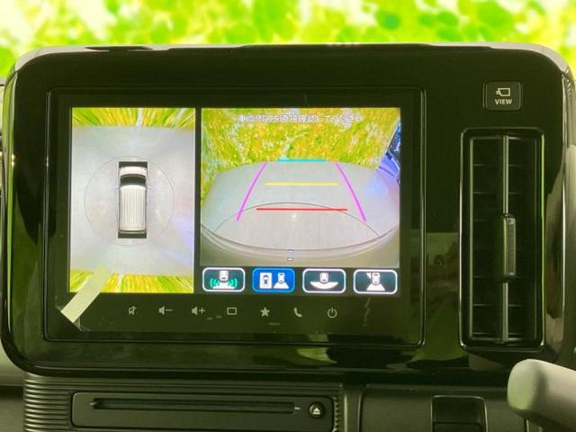 ワゴンＲスマイル ハイブリッドＸ　保証書／純正　メモリーナビ／レーダーブレーキサポート（スズキ）／両側電動スライドドア／シートヒーター　前席／全方位モニター／車線逸脱防止支援システム／パーキングアシスト　バックガイド　全周囲カメラ（12枚目）