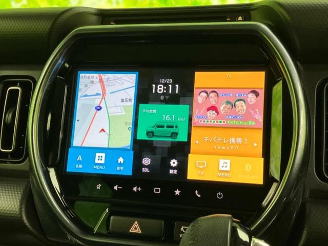 ハスラー Ｊスタイルターボ　保証書／ディスプレイオーディオ＋ナビ８インチ／衝突安全装置／シートヒーター　前席／全方位モニター用カメラ／車線逸脱防止支援システム／シート　ハーフレザー／ヘッドランプ　ＬＥＤ　衝突被害軽減システム（9枚目）