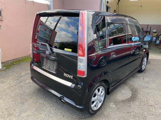 ムーヴ カスタム　ＲＳ　修復歴無　オートマチック車　ターボ　ステアリングシフト　エンジン形式ＪＢ　４ＡＴ　ＥＴＣ　ナビ　ＤＴＶ　ＨＩＤ　アルミホイール　キーレスエントリー　スペアキー　マット　ドアバイザー　記録簿　オートＡＣ（5枚目）