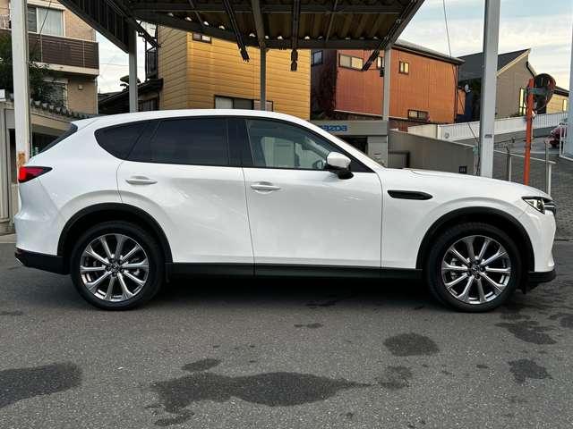 ＣＸ－６０ ３．３　ＸＤ　エクスクルーシブ　モード　ディーゼルターボ　サンルーフ．ベンチレーション．ＢＯＳＥ．白本革　エアシート　衝突軽減　ＬＥＤ　フルセグＴＶ　パワーシート　ワンオーナ　スマートキー　禁煙　クリアランスソナー　レザーシート　盗難防止装置　メモリーナビ（4枚目）