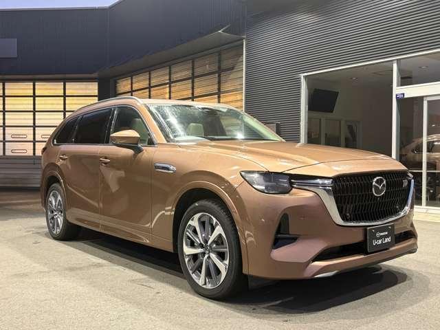 ＣＸ－８０ ３．３　ＸＤハイブリッド　プレミアム　モダン　ディーゼルター　衝突被害軽減ブレーキ　アダプティブクルーズコントロール　革シート　３列シート　バックカメラ　電動シート　シートヒーター　４ＷＤ　サンルーフ　ＥＴＣ（3枚目）