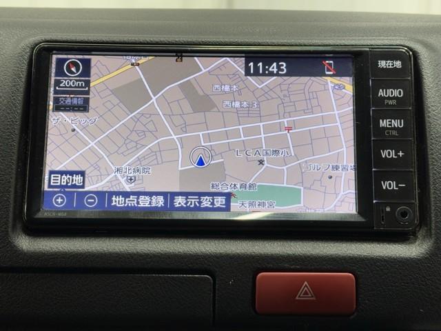 ハイエースバン ＤＸ　プリクラッシュセーフティ　メンテナンスノート　エアバック　リモコンキー　ワンオーナー　パワーステアリング　セキュリティーアラーム　ミュージックプレイヤー接続可　３列シート　メモリナビ　ナビ＆ＴＶ（5枚目）