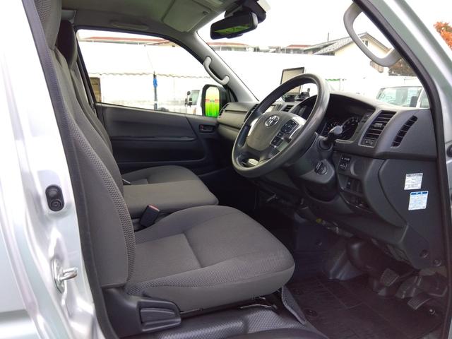 ハイエースバン ロングＤＸ　２．８Ｄターボ　５ドア　低床　１．２ｔ積　３人乗り　オートマ車　プリクラッシュセーフティ　ＬＤＡ　オートマチックハイビーム　ビルトインＥＴＣ　ミラー内蔵バックモニター　ポータブルナビＴＶ　キーレス（11枚目）