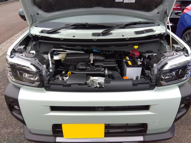 タフト Ｇ　ダーククロムベンチャー　届出済未使用車　スマートアシスト　車線逸脱警報　コーナーセンサー　前席シートヒーター　ＬＥＤヘッドランプ　レーダークルーズコントロール　純正１５インチアルミ　スカイフィールトップ　スマートキー（13枚目）