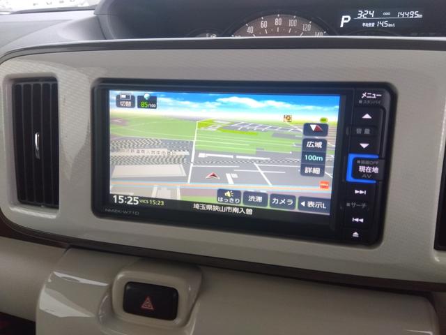 ムーヴキャンバス ＧメイクアップＶＳ　ＳＡＩＩＩ　純正ナビ　フルセグＴＶ　全方位カメラ　両側オートスライドドア　スマートアシスト　車線逸脱警報　オートマチックハイビーム　ＬＥＤヘッドランプ　運転席シートヒーター　ＥＴＣ　スマートキー（7枚目）