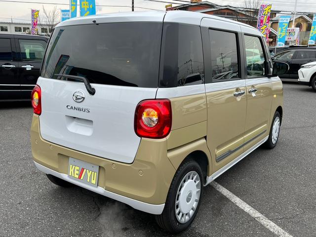 ストライプスGターボ 届け出済未使用車 新品ナビ取り付け フルセグTV Bluetooth DVD再生 シートヒーター 両側電動スライドドア 全方位モニター コーナーセンサー 電動パーキングブレーキ オートブレーキホールド(6枚目)