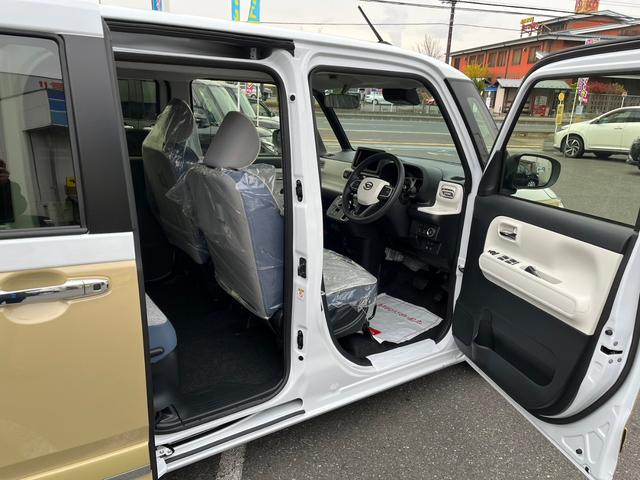 ストライプスGターボ 届け出済未使用車 新品ナビ取り付け フルセグTV Bluetooth DVD再生 シートヒーター 両側電動スライドドア 全方位モニター コーナーセンサー 電動パーキングブレーキ オートブレーキホールド(12枚目)