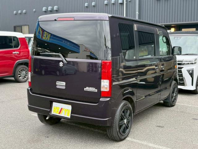 エブリイワゴン JPターボ 下取り直販車 両側スライドドア CD ラジオ 社外ホイール 禁煙車 スペアキー オートA/C(3枚目)