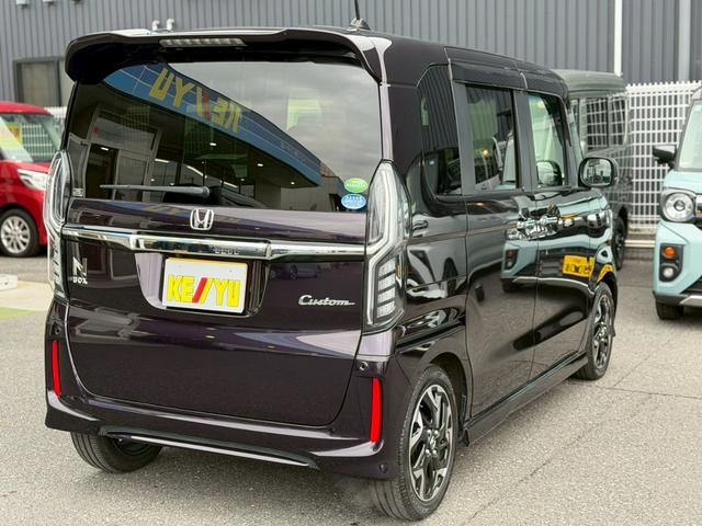 Ｎ－ＢＯＸカスタム Ｇ・Ｌターボホンダセンシング　禁煙　ホンダセンシング　追従クルコン　車線逸脱警告　ハーフレザーシート　シートヒーター　両側電動スライドドア　ＥＴＣ　コーナーセンサー　フルセグＴＶ　バックカメラ　ＢＬＵＥＴＯＯＴＨ　ドラレコ（3枚目）