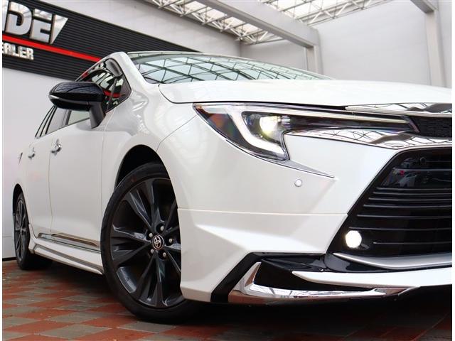 カローラツーリング ハイブリッド ダブルバイビー 10.5インチコネクティッドナビ フルセグ バックカメラ スマートキー モデリスタエアロ 純正17インチアルミ 前後ドライブレコーダー BSM レーダークルコン ハーフレザー(25枚目)