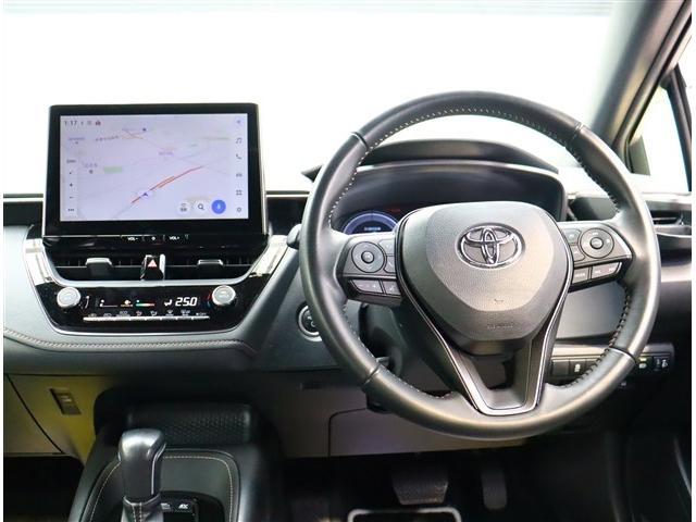 カローラツーリング ハイブリッド ダブルバイビー 10.5インチコネクティッドナビ フルセグ バックカメラ スマートキー モデリスタエアロ 純正17インチアルミ 前後ドライブレコーダー BSM レーダークルコン ハーフレザー(34枚目)