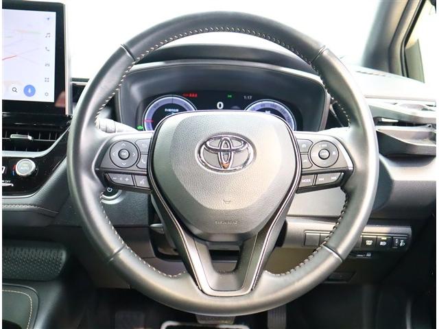 カローラツーリング ハイブリッド ダブルバイビー 10.5インチコネクティッドナビ フルセグ バックカメラ スマートキー モデリスタエアロ 純正17インチアルミ 前後ドライブレコーダー BSM レーダークルコン ハーフレザー(35枚目)