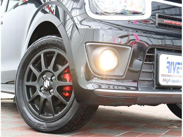 アルトワークス ベースグレード 社外メモリーナビ フルセグ バックカメラ スマートキー ETC 純正15インチアルミ HKSマフラー 革調シートカバー HIDライト&フォグ 4WD(22枚目)