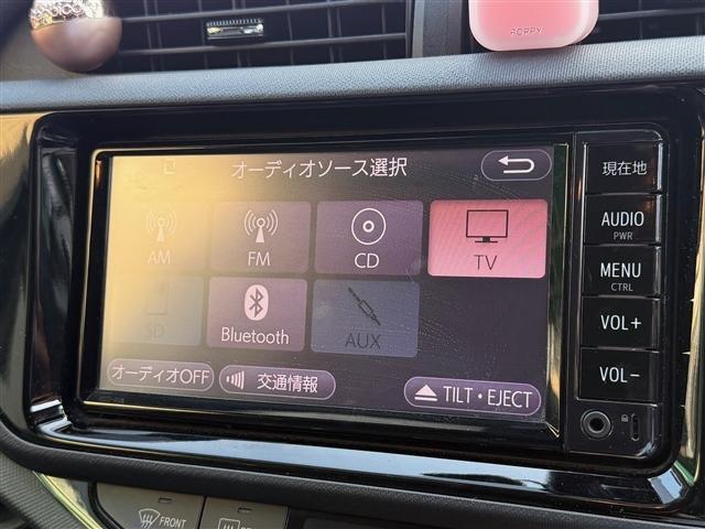 アクア Sスタイルブラック 社外メモリーナビ フルセグ バックカメラ スマートキー(9枚目)