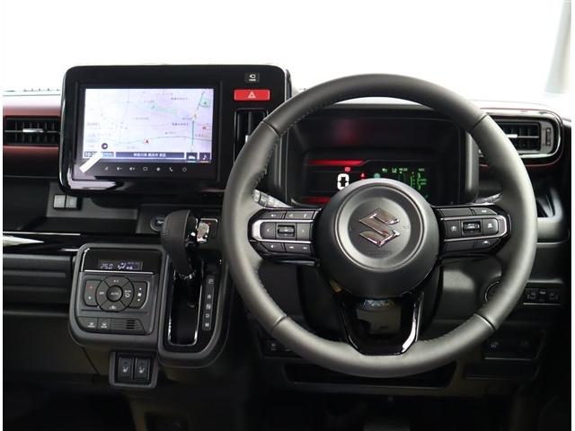 スペーシアカスタム ハイブリッドＸＳターボ　届け出済み未使用車　純正９インチメモリーナビ　フルセグ　全方位カメラ　純正１５インチアルミ　ＬＥＤヘッドライト＆フォグ　ステアリモコン　レーダークルコン　電動パーキング　マルチユースフラップ　ＨＵＤ（34枚目）