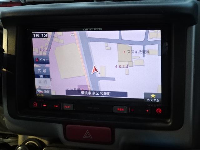 エブリイワゴン ＰＺターボスペシャル　４ＷＤ社外メモリーナビワンセグ両側電動ＥＴＣスマートキー左側オートステップレーダーブレーキサポートシートヒーターＨＩＤライト＆フォグＤＶＤ再生（6枚目）