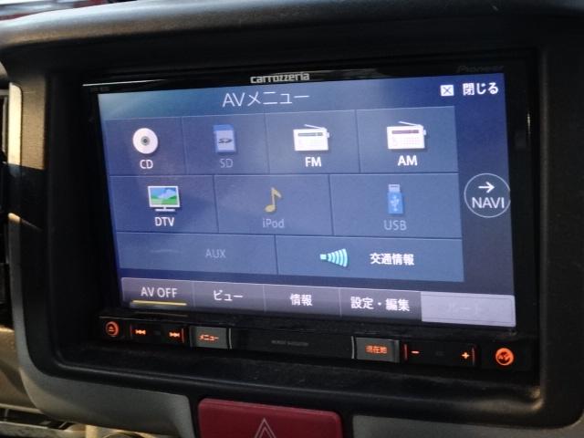 エブリイワゴン ＰＺターボスペシャル　４ＷＤ社外メモリーナビワンセグ両側電動ＥＴＣスマートキー左側オートステップレーダーブレーキサポートシートヒーターＨＩＤライト＆フォグＤＶＤ再生（7枚目）