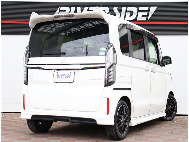 Ｎ－ＢＯＸカスタム ＥＸターボ　無限エアロ純正８インチメモリーナビフルセグバックカメラスマートキーＥＴＣ純正ドラレコハーフレザーシートシートヒーターステアリモコンレーダークルコンコーディネートスタイル１５インチアルミ（6枚目）