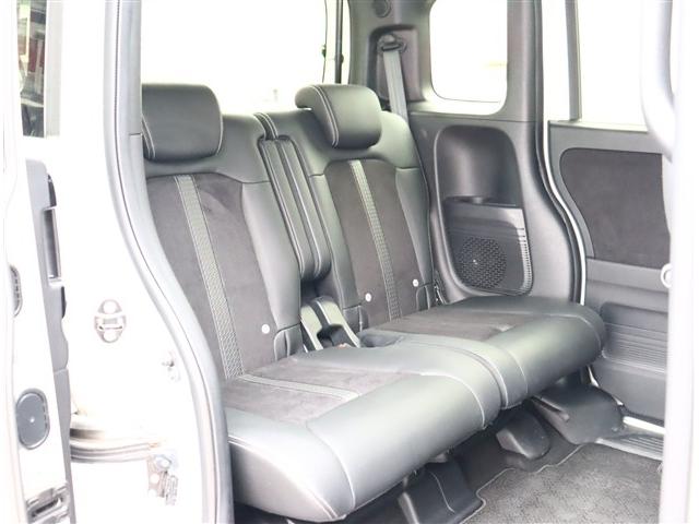 Ｎ－ＢＯＸカスタム ＥＸターボ　無限エアロ純正８インチメモリーナビフルセグバックカメラスマートキーＥＴＣ純正ドラレコハーフレザーシートシートヒーターステアリモコンレーダークルコンコーディネートスタイル１５インチアルミ（16枚目）