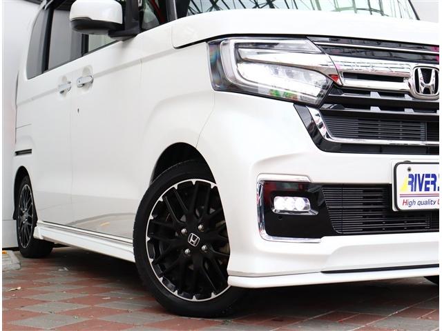 Ｎ－ＢＯＸカスタム ＥＸターボ　無限エアロ純正８インチメモリーナビフルセグバックカメラスマートキーＥＴＣ純正ドラレコハーフレザーシートシートヒーターステアリモコンレーダークルコンコーディネートスタイル１５インチアルミ（20枚目）