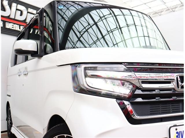 Ｎ－ＢＯＸカスタム ＥＸターボ　無限エアロ純正８インチメモリーナビフルセグバックカメラスマートキーＥＴＣ純正ドラレコハーフレザーシートシートヒーターステアリモコンレーダークルコンコーディネートスタイル１５インチアルミ（21枚目）