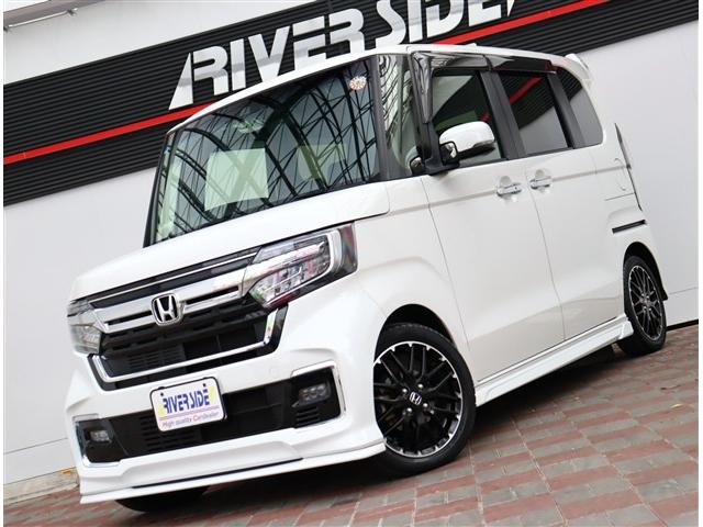 Ｎ－ＢＯＸカスタム ＥＸターボ　無限エアロ純正８インチメモリーナビフルセグバックカメラスマートキーＥＴＣ純正ドラレコハーフレザーシートシートヒーターステアリモコンレーダークルコンコーディネートスタイル１５インチアルミ（23枚目）