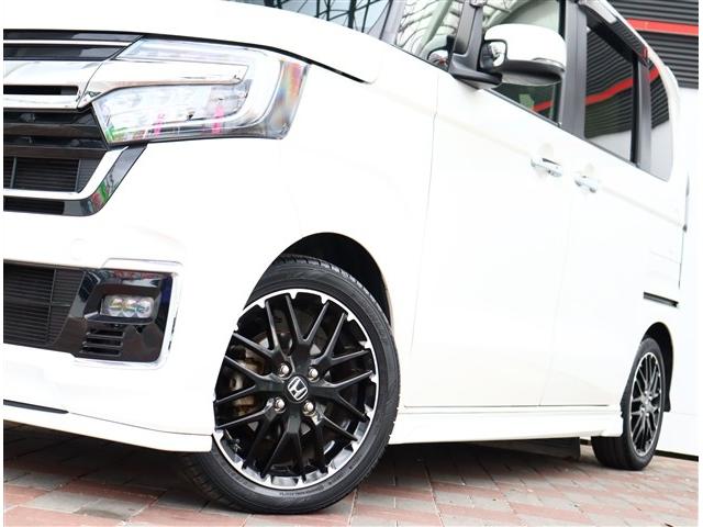 Ｎ－ＢＯＸカスタム ＥＸターボ　無限エアロ純正８インチメモリーナビフルセグバックカメラスマートキーＥＴＣ純正ドラレコハーフレザーシートシートヒーターステアリモコンレーダークルコンコーディネートスタイル１５インチアルミ（24枚目）