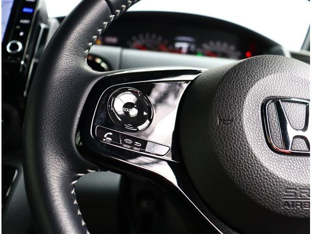 Ｎ－ＢＯＸカスタム ＥＸターボ　無限エアロ純正８インチメモリーナビフルセグバックカメラスマートキーＥＴＣ純正ドラレコハーフレザーシートシートヒーターステアリモコンレーダークルコンコーディネートスタイル１５インチアルミ（33枚目）